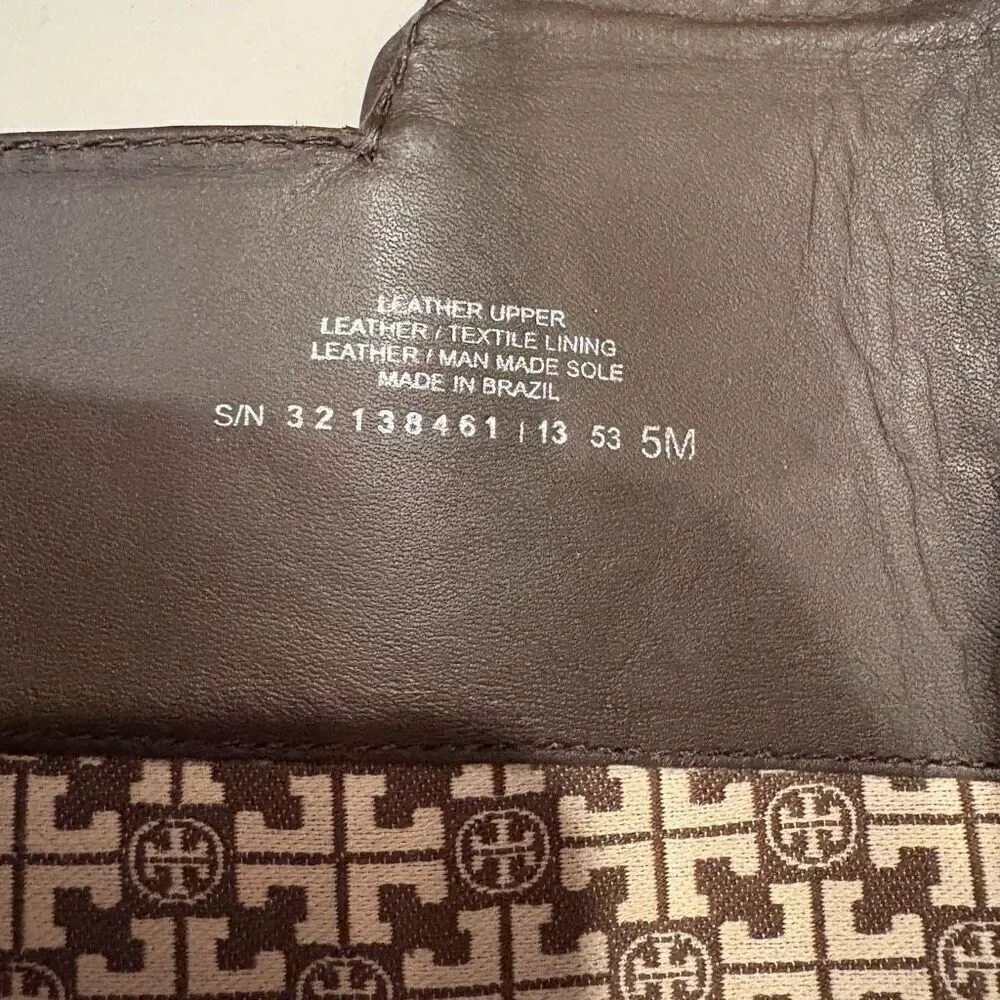 Tory Burch Jess Riding Boots Size 5 Brown Leather Equestrian